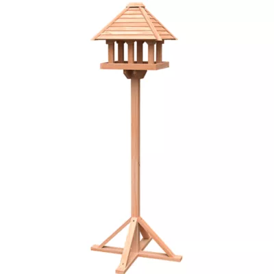 Product Wild Bird Lovers Cedar Gazebo Bird Table with Stand