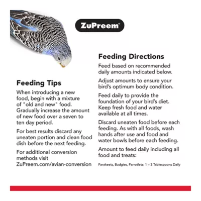 Product ZuPreem® NutriSmart Small Bird Diet