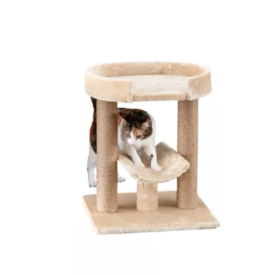 Product Two By Two The Laurel 21-in Jute Cat Scratching Post & Tree, Beige