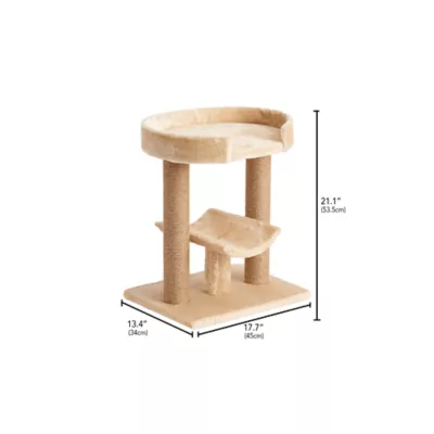 Product Two By Two The Laurel 21-in Jute Cat Scratching Post & Tree, Beige