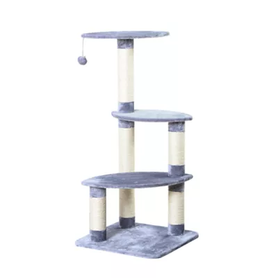 Product Two By Two The Cypress 41-in Plush Cat Tree, Grey