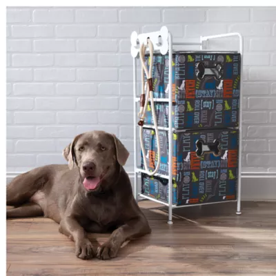 Product Paw Prints Word Design Toy Storage Station