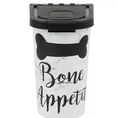 Product Paw Prints Marble Bone Appetit Pet Food Storage Container, 7-lb