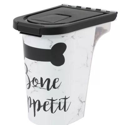 Product Paw Prints Marble Bone Appetit Pet Food Storage Container, 7-lb