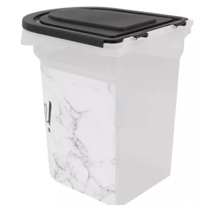 Product Paw Prints Marble Meow Pet Food Storage Container, 15-lb