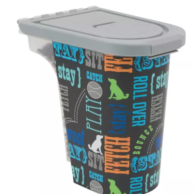Product Paw Prints Pet Word Design Food Storage Container, 7-lb