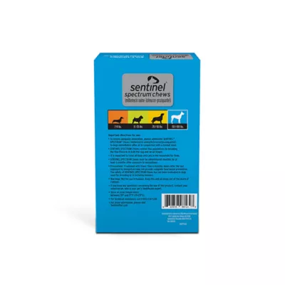 Product Sentinel Spectrum Chews for Dogs 50.1-100 lbs Blue - 6 Month or 12 Month Supply