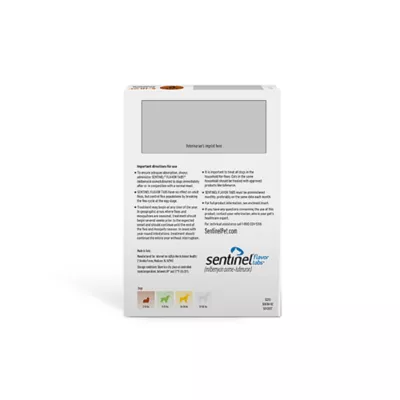 Product Sentinel Flavor Tabs for Dogs 2-10 lbs Brown