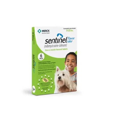 Product Sentinel Flavor Tabs for Dogs 11-25 lbs Green