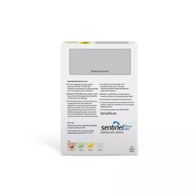 Product Sentinel Flavor Tabs for Dogs 26-50 lbs Yellow