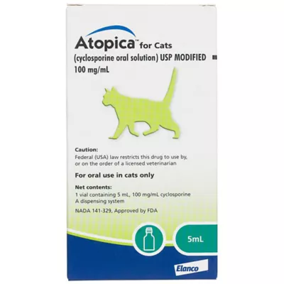 Product Atopica for Cats 100mg/ml - 5 ml or 17 ml