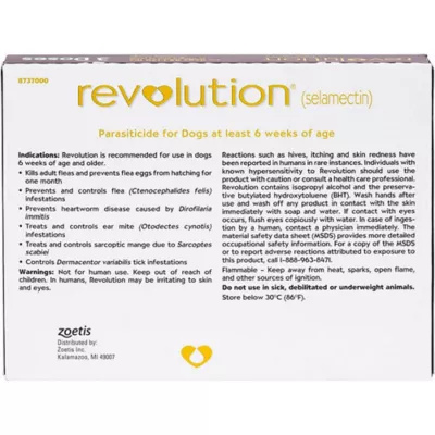 Product Revolution Topical for Dogs 85.1-130 Plum - 3 Month or 6 Month Supply