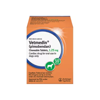 Product Vetmedin Chewable Tablets 1.25mg - 50 Count