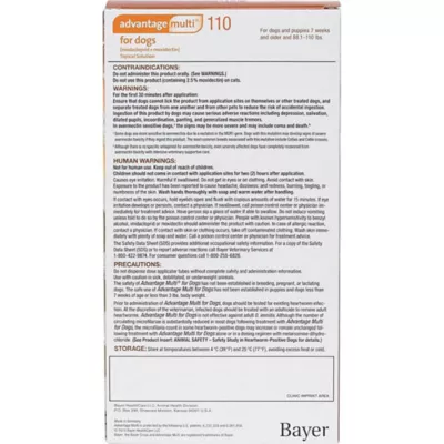 Product Advantage Multi Topical for Dogs 88.1-110 lbs Brown