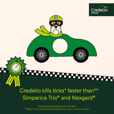 Product Credelio Flea & Tick Chewable Tablets for Dogs & Puppies 4.4-6 lbs (56.25 mg) Yellow