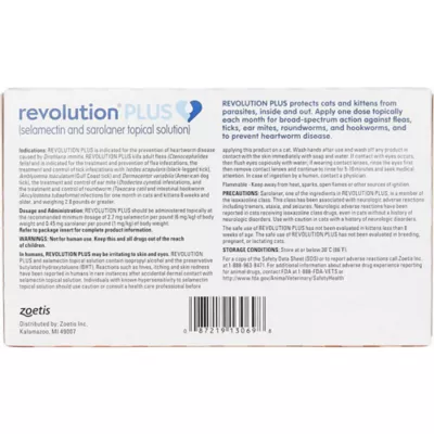 Product Revolution Plus for Cats 5.6-11 lbs Orange - 3 or 6 Month Supply