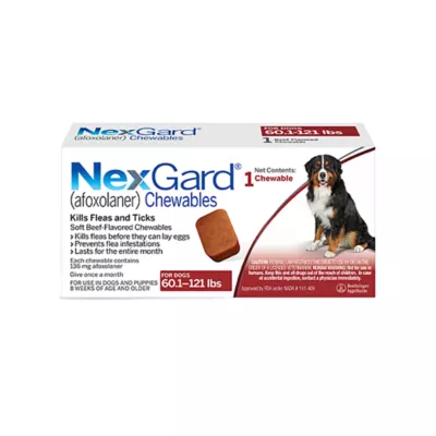 Product NexGard Chewable Tablets for Dogs 60.1-121 lbs