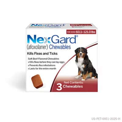 Product NexGard Chewable Tablets for Dogs 60.1-121 lbs