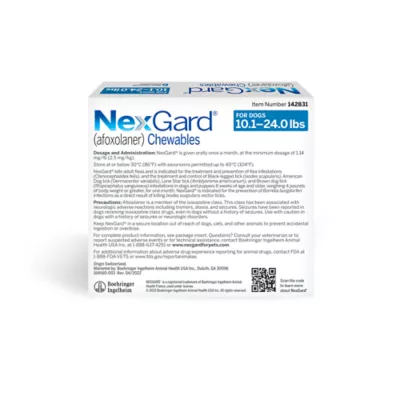 Product NexGard Chewable Tablets for Dogs 10.1-24 lbs