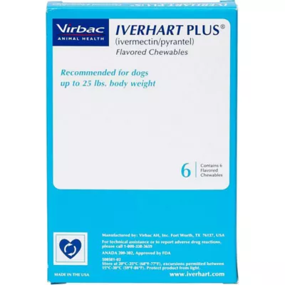 Product Iverhart Plus 1-25 lbs Blue - 1, 3, 6 Month Supply