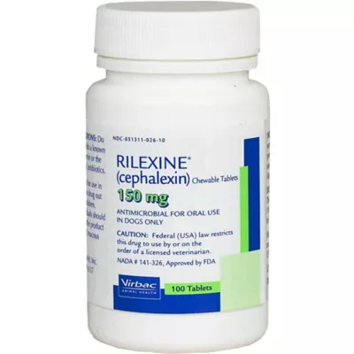Product Rilexine (Cephalexin) - 150 mg, 300 mg, 600 mg - Single Chewable Tablet