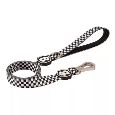 Product Fresh Pawz Checkerboard Dog Leash 5-ft long