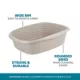 Product Full Cheeks™ Small Pet Wide Rim Litter Pan