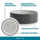 Product Full Cheeks™ Small Pet Grey Dot Ceramic Bowl