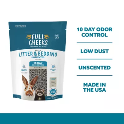 Product Full Cheeks™ Odor Control Small Pet Paper Litter & Bedding - Grey