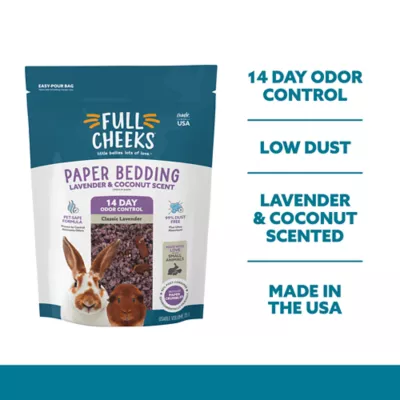 Product Full Cheeks™ Odor Control Small Pet Crumbled Paper Bedding - Lavender & Coconut Scent