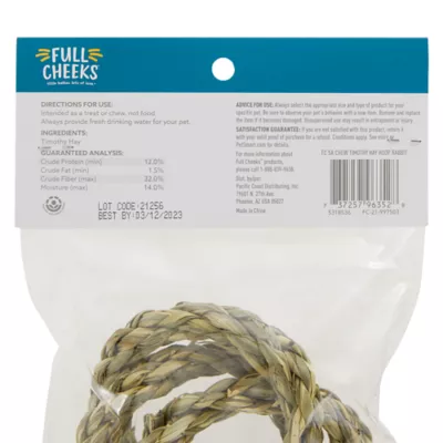 Product Full Cheeks™ Small Pet Timothy Hay Hoop Rabbit Chew