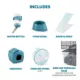Product Full Cheeks™ Hamster Habitat - Includes Cage, Wheel, Hideaway, Bottle, Bowl, Ramp, & Shelf