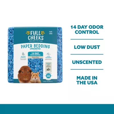Product Full Cheeks™ Odor Control Small Pet Paper Bedding - Classic Blue