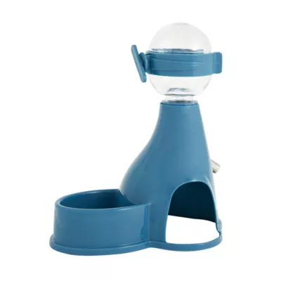 Product Full Cheeks™ Small Pet 3-in-1 Space Saver Food & Water Dispenser