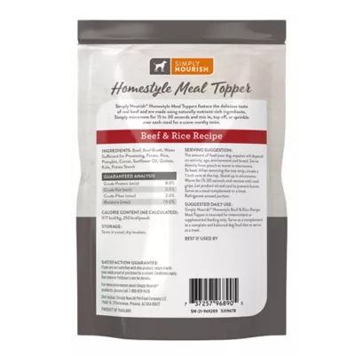 Product Simply Nourish Homestyle Meal Topper™ Adult Dog Meal Complement - 9 oz