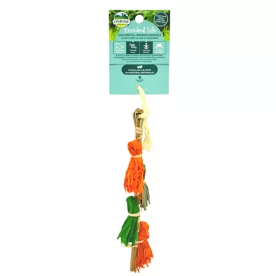 Product Oxbow Enriched Life Colorful Woven Dangly Small Pet Chew
