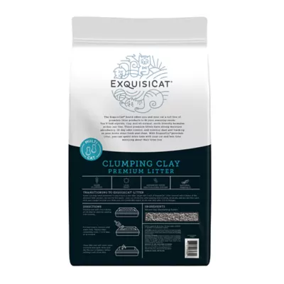 Product ExquisiCat Litter Premium Clumping Multi-Cat Clay Cat Litter - Unscented, Low Dust