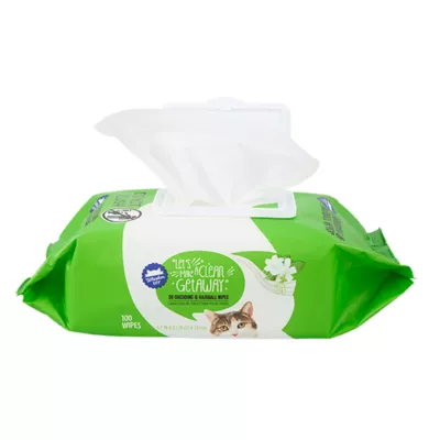 Product Whisker City® De-Shedding and Hairball Wipes - 100 Count