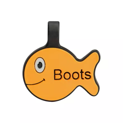 Product SiliDog The Silent Dog Tag Personalized Silicone Goldfish Cat ID Tag