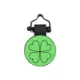 Product SiliDog The Silent Dog Tag Personalized Silicone Shamrock Dog & Cat ID Tag