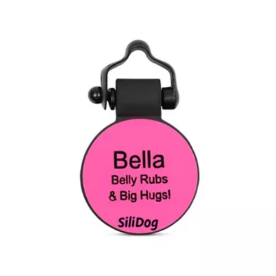 Product SiliDog The Silent Dog Tag Personalized Silicone Flower Dog & Cat ID Tag