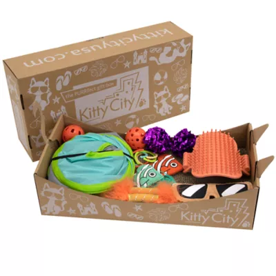 Product Kitty City Deluxe Toy Box, Toys for Cats
