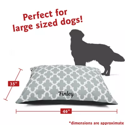 Product Majestic Pet Personalized Trellis Super Value Pillow Dog Bed