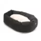 Product Majestic Pet Personalized Velvet Sherpa Bagel Cat & Dog Bed