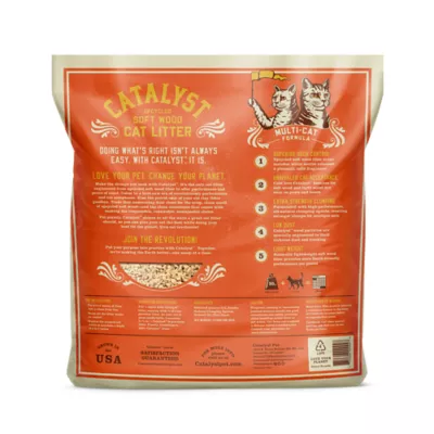 Product Catalyst Clumping Multi-Cat Upcycled Soft Wood Cat Litter - Scented, Lightweight, Low Dust, Natural