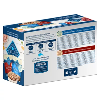 Product Blue Buffalo® Delectables Variety Pack Adult Dog Food Topper - Chicken & Beef, 3 oz, 12 Count