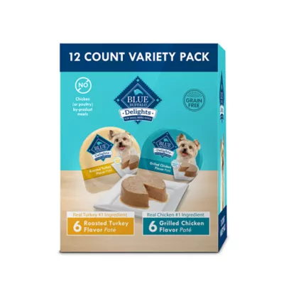 Product Blue Buffalo Delights Small Breed Variety Pack Adult Wet Dog Food - Roasted Turkey & Grilled Chicken