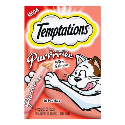 Product Temptations™ Creamy Purée Lickable Adult Cat Treats - Salmon