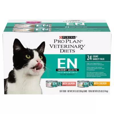 Product Purina® Pro Plan® Veterinary Diets EN Savory Selects Gastroenteric Wet Cat Food - Variety Pack, 24ct
