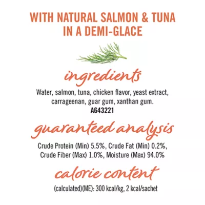 Product Fancy Feast® Savory Puree Naturals Adult Cat Wet Food - Salmon & Tuna